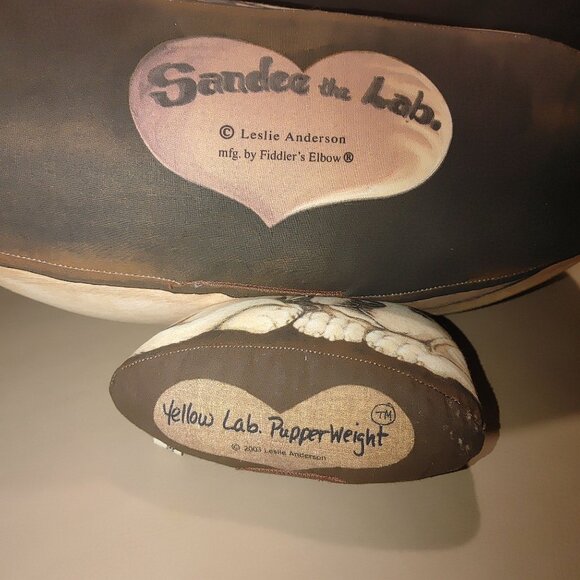 Fiddlers Elbow Labrador Large Vintage Fiddlers Elbow Weighted Door Stop Pillow - Picture 7 of 13